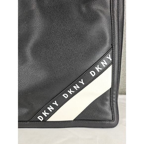 DKNY BOND NORTH SOUTH TOTE BAG — BLACK/WHITE • STYLE R94BZF35 • NEW WITH TAGS - Picture 3 of 13